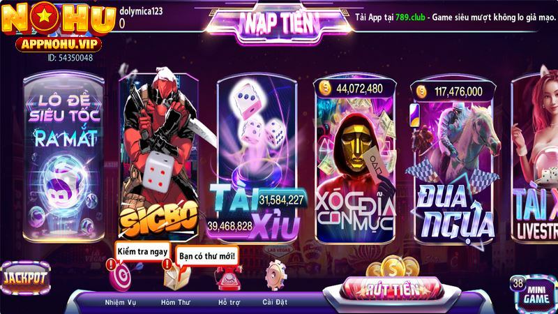 789CLUB đầu tư đồ họa động tạo điểm nhấn cho nổ hũ