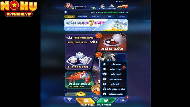 Trang web sẽ cung cấp phần đổi giftcode riêng