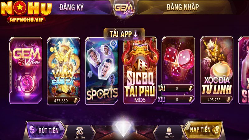 Trang web GEMWIN ra mắt nhiều dịch vụ cá cược mới mẻ