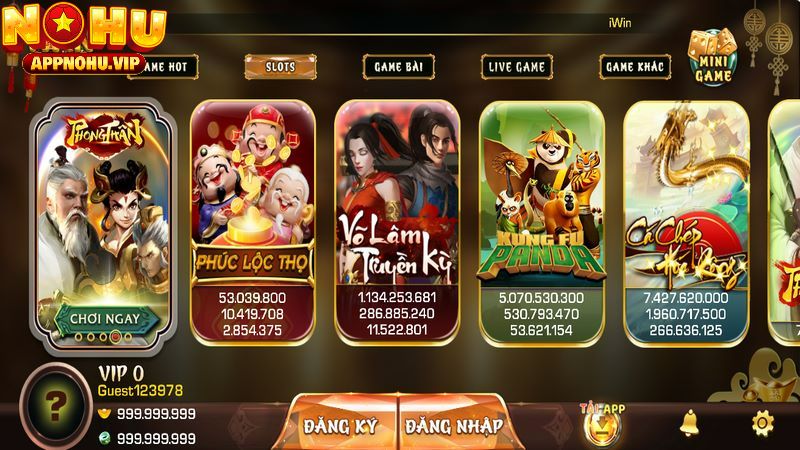 Iwin đã đầu tư, nâng cấp sảnh chơi nổ hũ