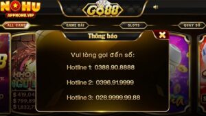 Cược thủ có thể liên hệ GO88 bằng cách gọi điện thoại