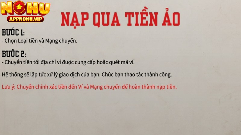 Nạp game bằng crypto