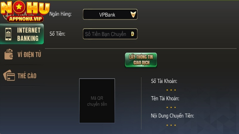 Gửi tiền Internet Banking cực tiện