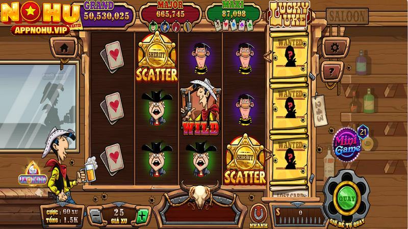 Có nhiều hũ thưởng giá trị trong lucky luke
