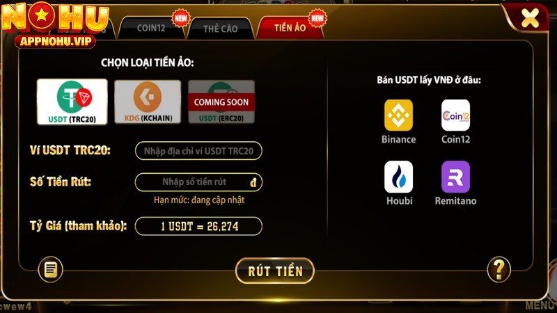 Việc rút tiền ảo đã trở nên quen thuộc với bet thủ tại Top88