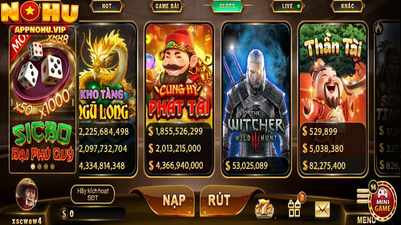 Kho game nổ hũ tại TOP88 đa dạng