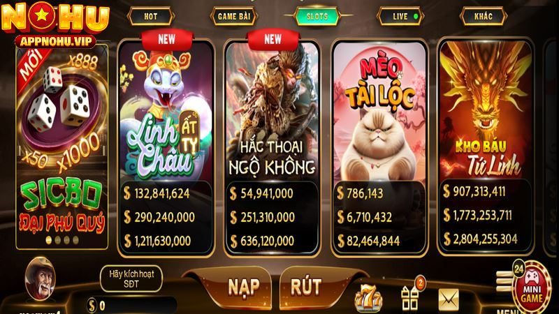Thương hiệu tự hào cung cấp nhiều game nổ hũ đa dạng chủ đề