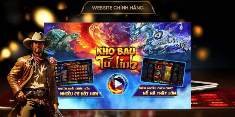 Kho Báu Tứ Linh nổ hũ game slots Zbet lấy cảm hứng từ tứ linh thần thoại