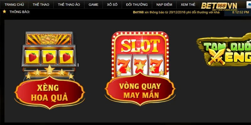 Ưu điểm của Nổ hũ - game slots Bet168vn